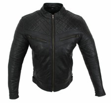 Giacca Biker In Pelle Di