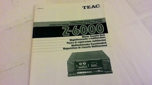 Teac 6000 cassette deck - z-6000,