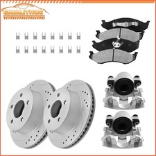 Front Drilled Brake Rotor &