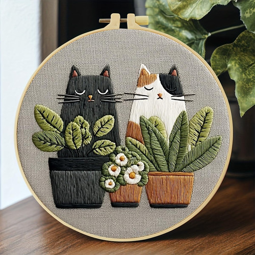 Carino gatto piante modelli - piante,