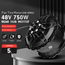 Bici da neve elettrica 48V 750W 20/24/26 pollici 4.0 Fat Tyre Gear mozzo posteriore ruota motore 