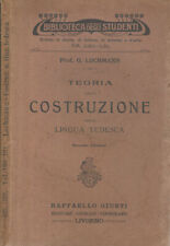 Teoria della costruzione nella lingua tedesca. . G. Lochmann. 1924. II ED..