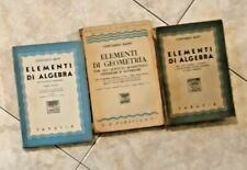 LOTTO DI 3 LIBRI DI CONTARDO BAFFI - ELEMENTI DI ALGEBRA & ELEMENTI DI GEOMETRIA
