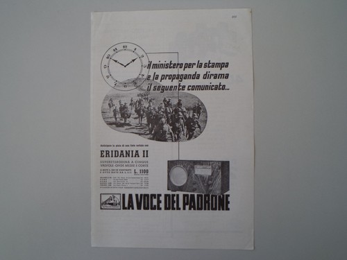 Advertising pubblicità 1936 - pubblicità,