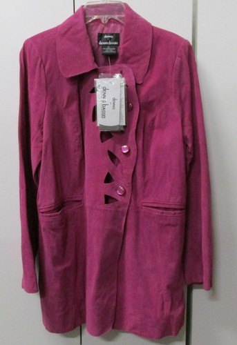 Cappotto pelle fucsia - , rosa