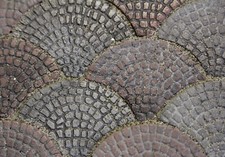 PAVIMENTO STRADALE SANPIETRINI AD ARCHI CONTRASTANTI PER PRESEPE, MINIATURE 10 P