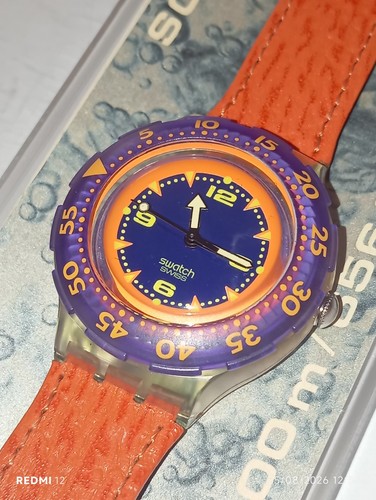 Swatch scuba 1992 red - scuba,