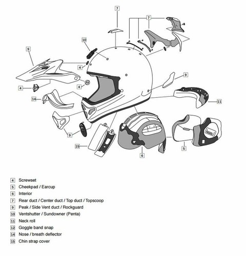 Arai sottogola ricambio per - arai,