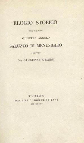 Grassi giuseppe elogio - giuseppe.,