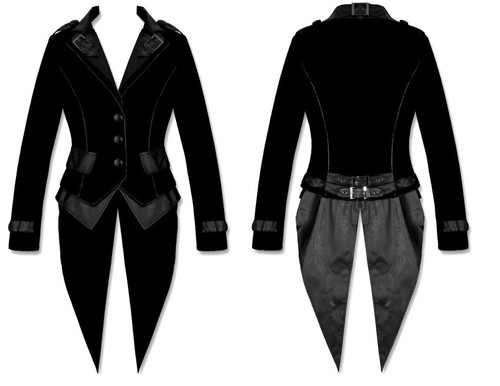 Giacca cappotto unisex gotico