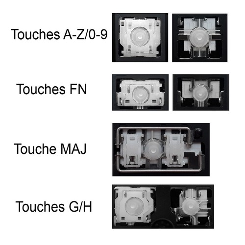 Touche clavier pour - clavier, dell