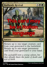 MTG BADLANDS REVIVAL FOIL EXC - RINASCITA DELLA MALATERRA 194 - OTJ - MAGIC