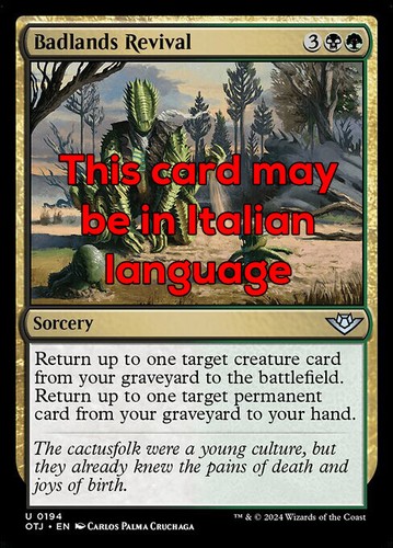 Mtg badlands revival - badlands, foil