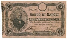 25 LIRE BANCO DI NAPOLI