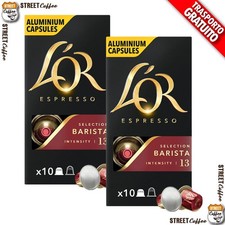 50 100 200 ... 500 Capsule Caffè LOR L'OR Barista 13 Compatibile Nespresso