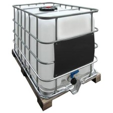 Cisterna in plastica 1050 Lt rigenerata otre nuova, pallet legno, valvola 2"