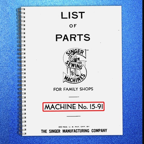 Singer illustrated parts - singer, 15-91