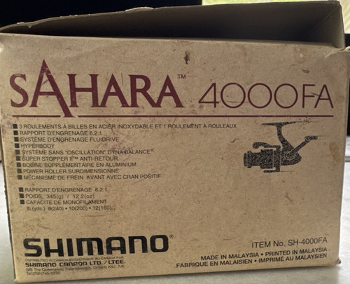 Reel shimano sahara - sahara, 4000fa