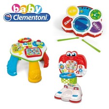 GIOCHI MUSICALI EDUCATIVI BABY CLEMENTONI TAVOLINO + BATTERIA + CANESTRO (ROMA)