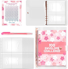 Agenda Del Risparmio A5, 6 Fori Fogli Mobili Libretto Risparmio Soldi, PVC Quade