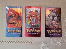 3 Topps Chrome Oversized Jumbo Cards, Charizar, Ash and Team Rocket Box Topper