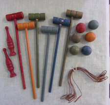 Antico set croquet da tavolo