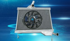 FOR Yamaha RZ350 RD350 RD250 1984-1985 84 85 Aluminum Radiator+Fan
