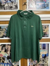 Polo Lacoste Vintage Uomo Manica Corta colore verde Taglia XL