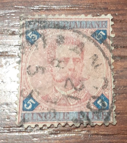 Regno 1891 umberto 5 lire - 1891, i