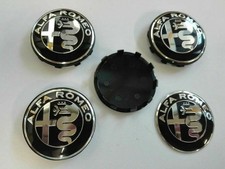 4 Tappi Coprimozzo per ALFA ROMEO Brera Giulia Giulietta 159 60mm cerchi in lega