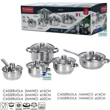 BATTERIA DI PENTOLE IN ACCIAIO