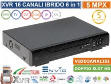 XVR DVR 6IN1 AHD CVI TVI CVBS XVI IP 16CH CANALI UTC 5 MP VIDEOANALISI CLOUD P2P
