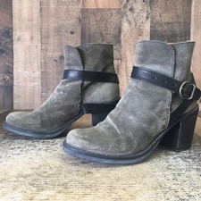 Fiorentini Baker Gray Ankle Suede Boots Womens EUR 36 US 6