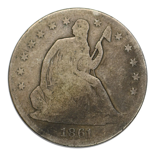 Mezzo dollaro liberty 1861