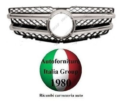 Griglia anteriore cromata nera - griglia,