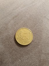 Moneta 50 Centesimi Austria 2002 RARA Ottime Condizioni