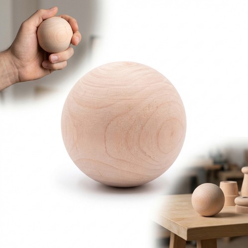 Sfera legno faggio - in, 5
