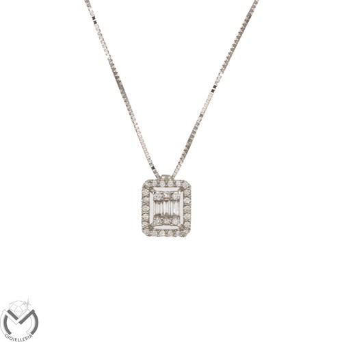 Collana oro bianco - kt, 750