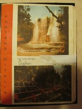 SPLENDIDO E RARO QUADERNO D'EPOCA "FONTANE D'ITALIA" TIVOLI-COMO-CASERTA-ROMA   
