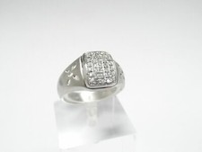 Anello in oro bianco 18 Kt 750 Recarlo Re Carlo 0,30 ct -742/VE-