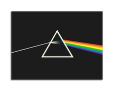 Quadro stampa su tela con vernice effetto dipinto - pink floyd