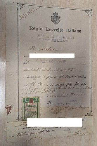 Diploma prima guerra - diploma, mondiale
