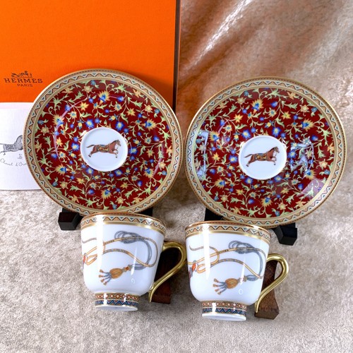 Set tazze piattini hermes - tazze,