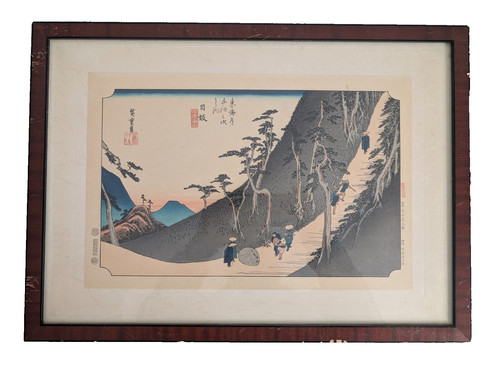 Xilografia giapponese colori - xilografia, a