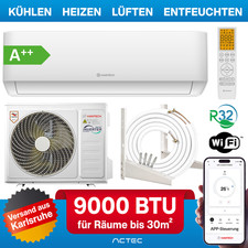 Climatizzatore Condizionatore Split 9000 BTU 2,6 kW H-PRO per 30m² Kit Completo 