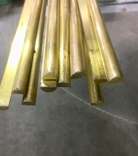 Barre ottone mezzo tondo e - ottone,
