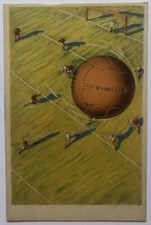 Cartolina Pubblicitaria Palloni Pirelli calcio gioco pallone squadra T16