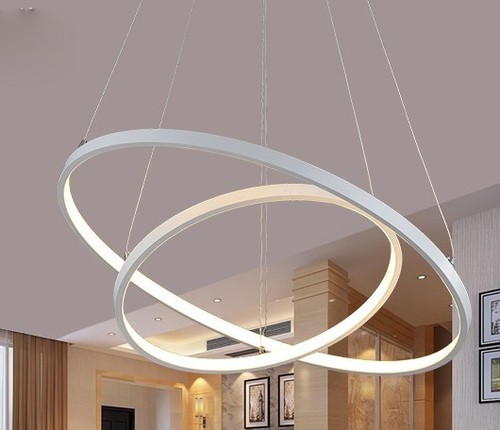 Lampara colgante aros - lampara,