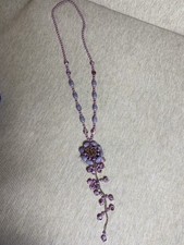 Collana Bigioteria Vetro Viola