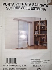 Porta scorrevole in vetro